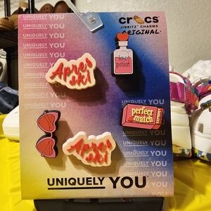 Pink Red 'Apres Ski' & Love Potion Jibbitz